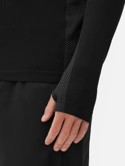 Homme Primark Vêtements De Sport|Hauts Et T-Shirts|Haut De Sport à Manches Longues Et Col Zippé