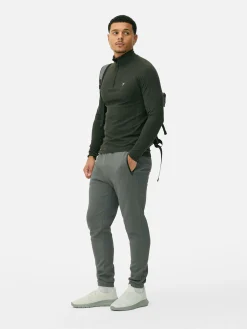 Homme Primark Vêtements De Sport|Hauts Et T-Shirts|Haut De Sport à Manches Longues Et Col Zippé