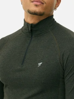 Homme Primark Vêtements De Sport|Hauts Et T-Shirts|Haut De Sport à Manches Longues Et Col Zippé