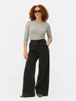 Femme Primark Hauts Et T-Shirts|Haut En Jersey Stretch à Manches Longues