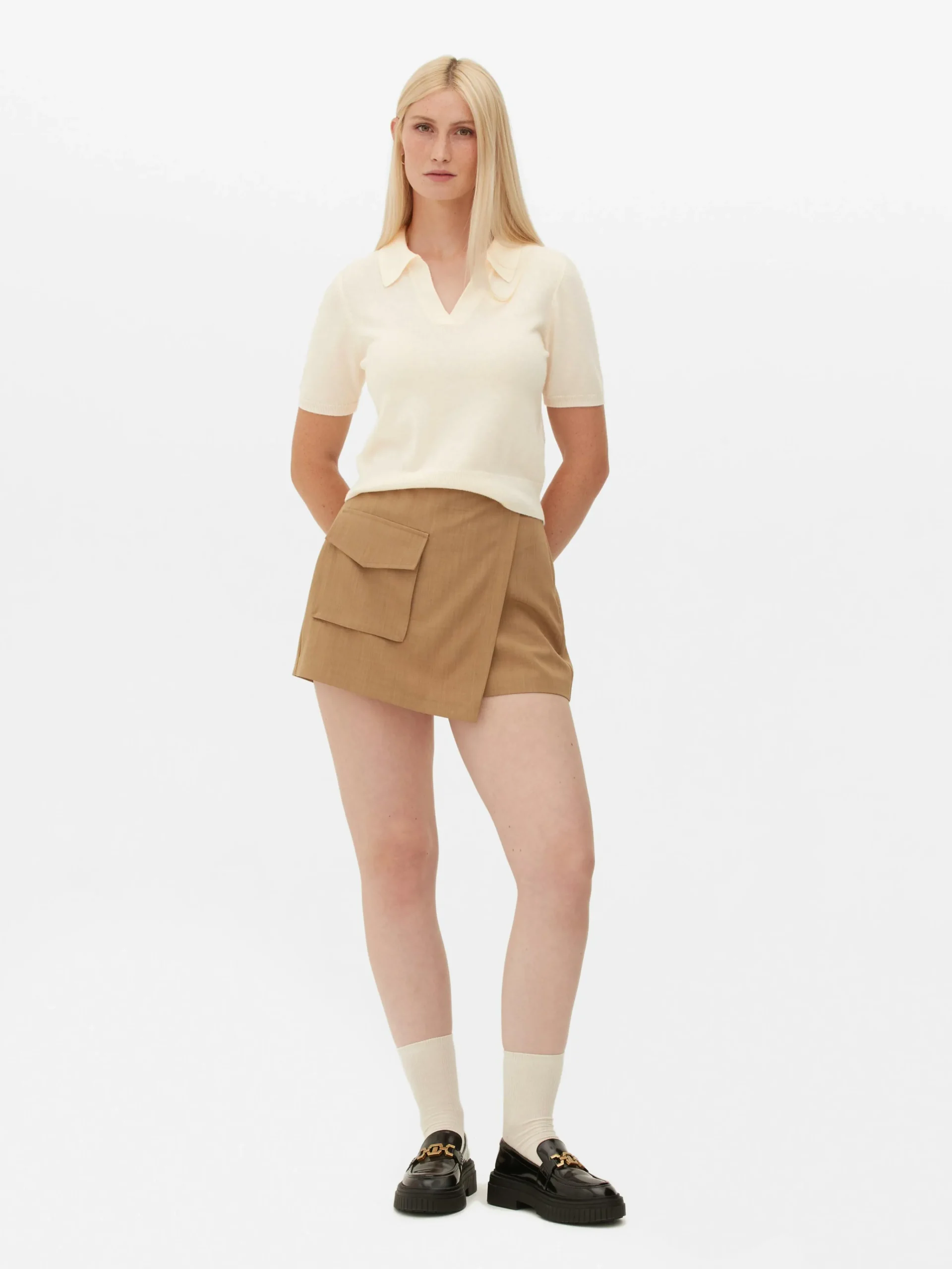 Femme Primark Pulls Et Gilets|Haut En Maille Fine à Col Et Manches Courtes