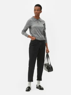 Femme Primark Pulls Et Gilets|Haut Tricoté à Col Et à Manches Longues