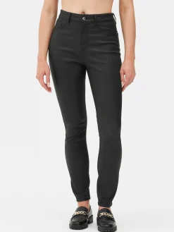 Femme Primark Jean|Jean Skinny Enduit à Taille Haute
