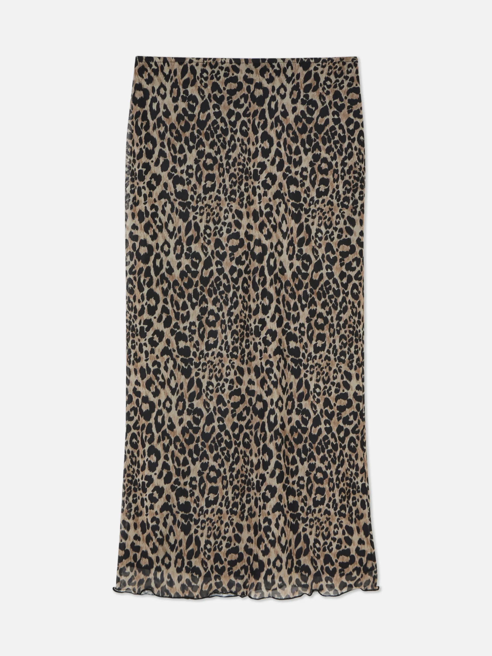 Femme Primark Jupes|Jupe Mi-longue En Maille Léopard à Superposition