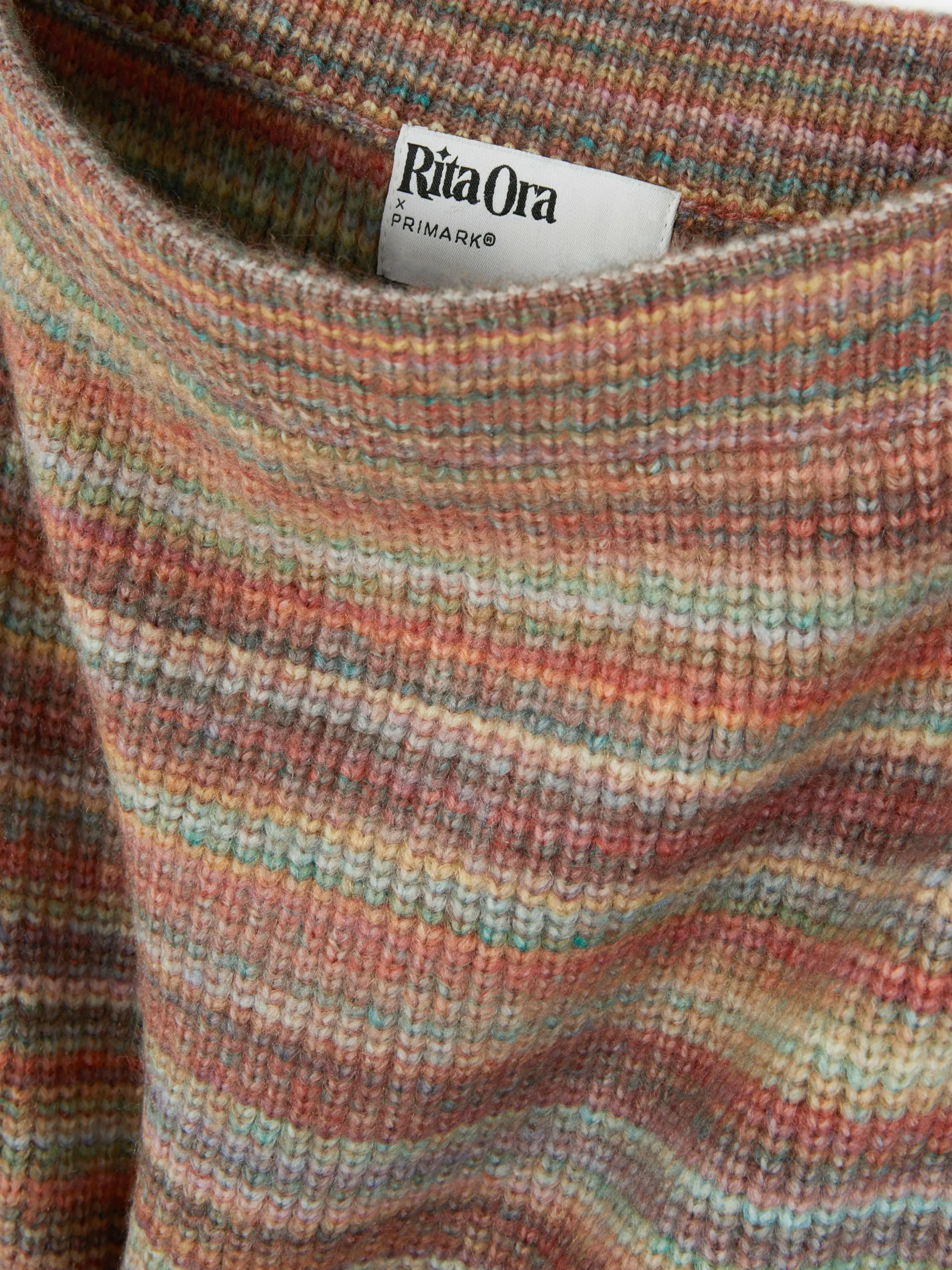 Femme Primark Jupes|Jupe Mi-longue En Tricot Rayé Rita Ora à Coordonner