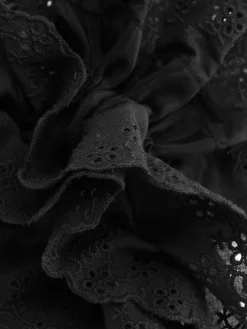 Femme Primark Accessoires Cheveux|Large Chouchou Cheveux En Broderie Anglaise