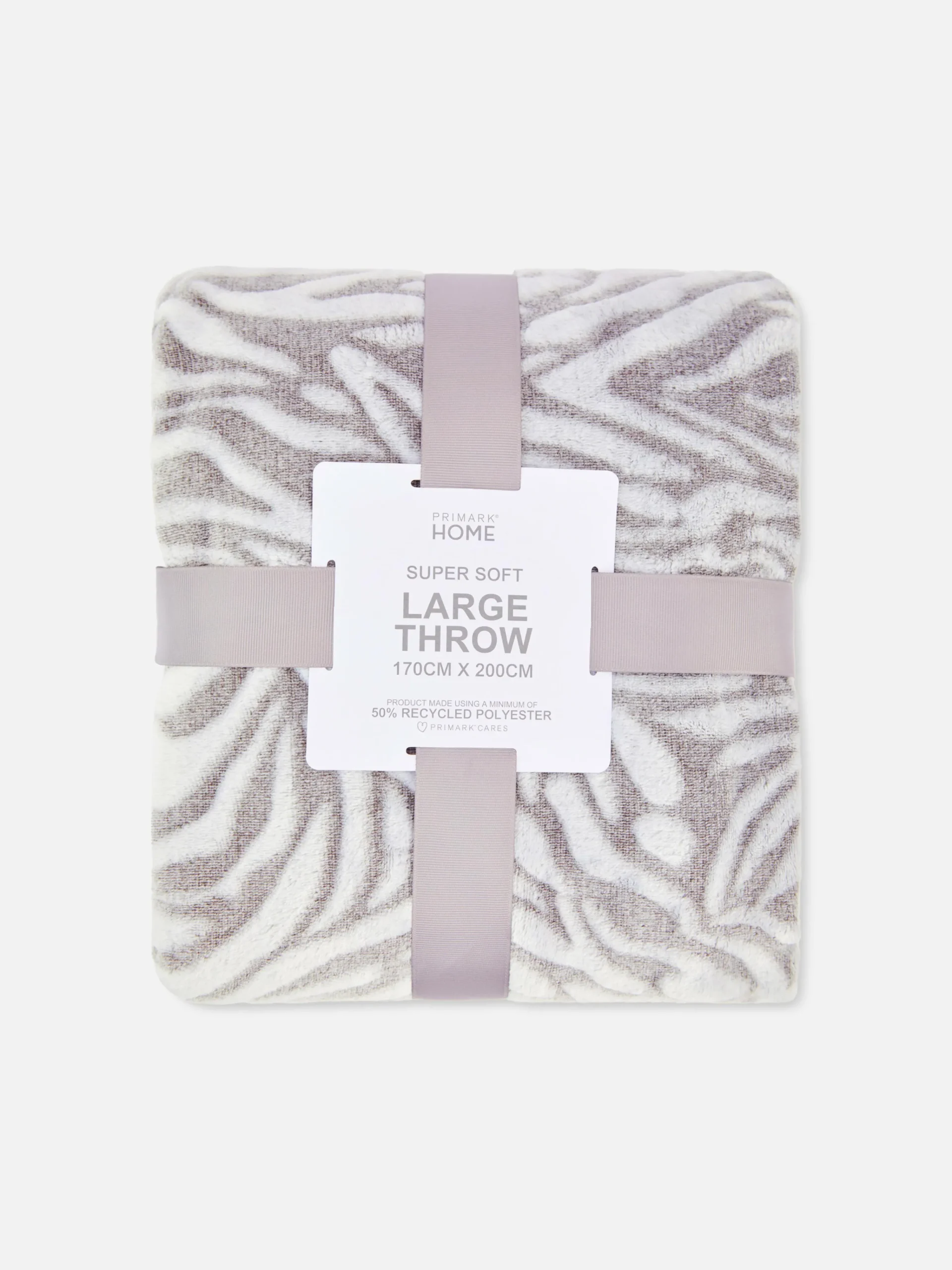 Primark Couvertures Et Jetés De Lit|Large Couverture à Imprimé Zèbre