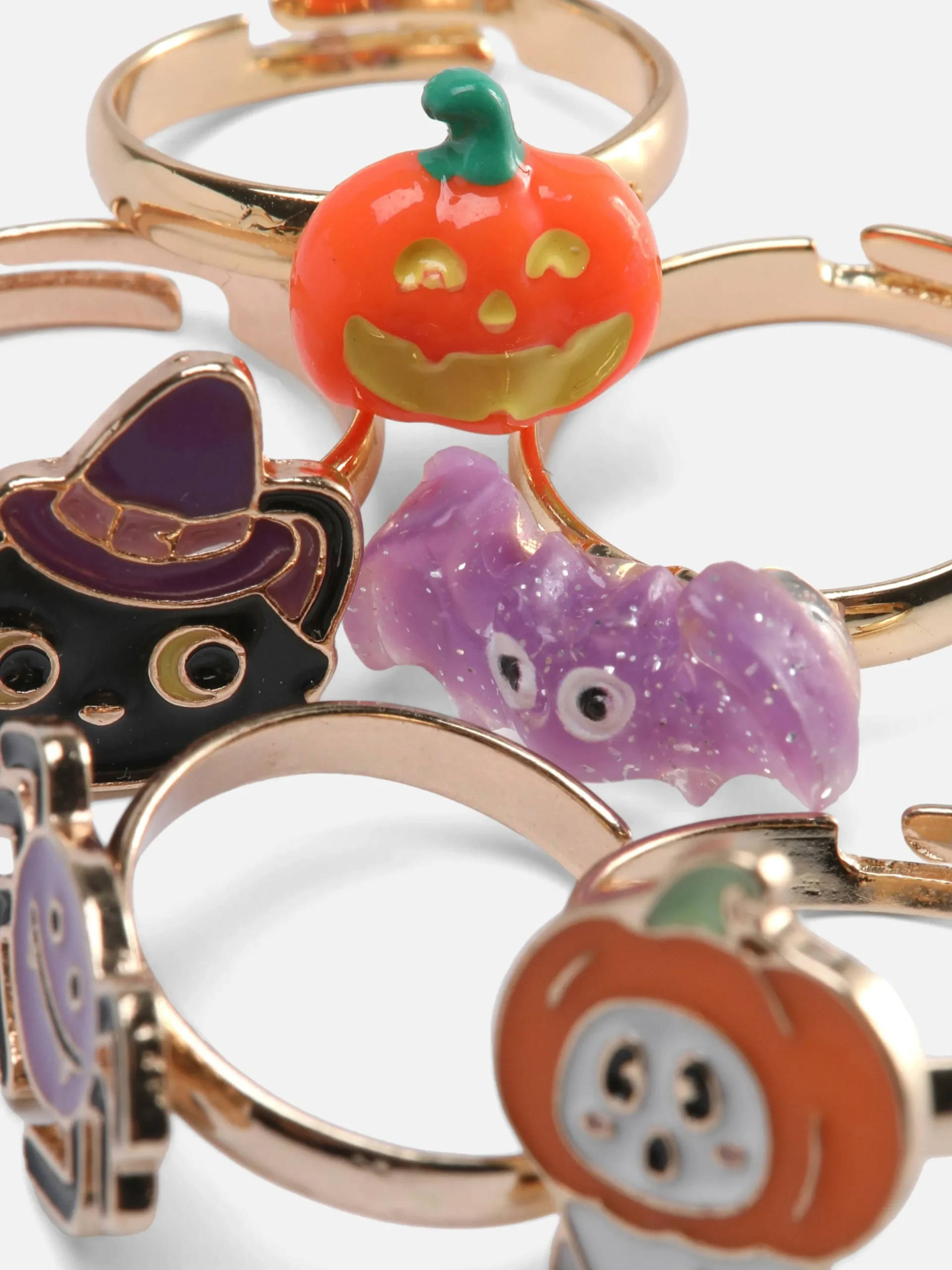 Enfant Primark Déguisements Halloween Pour Enfants|Accessoires Halloween|Lot De 5 Bagues Phosphorescentes Halloween