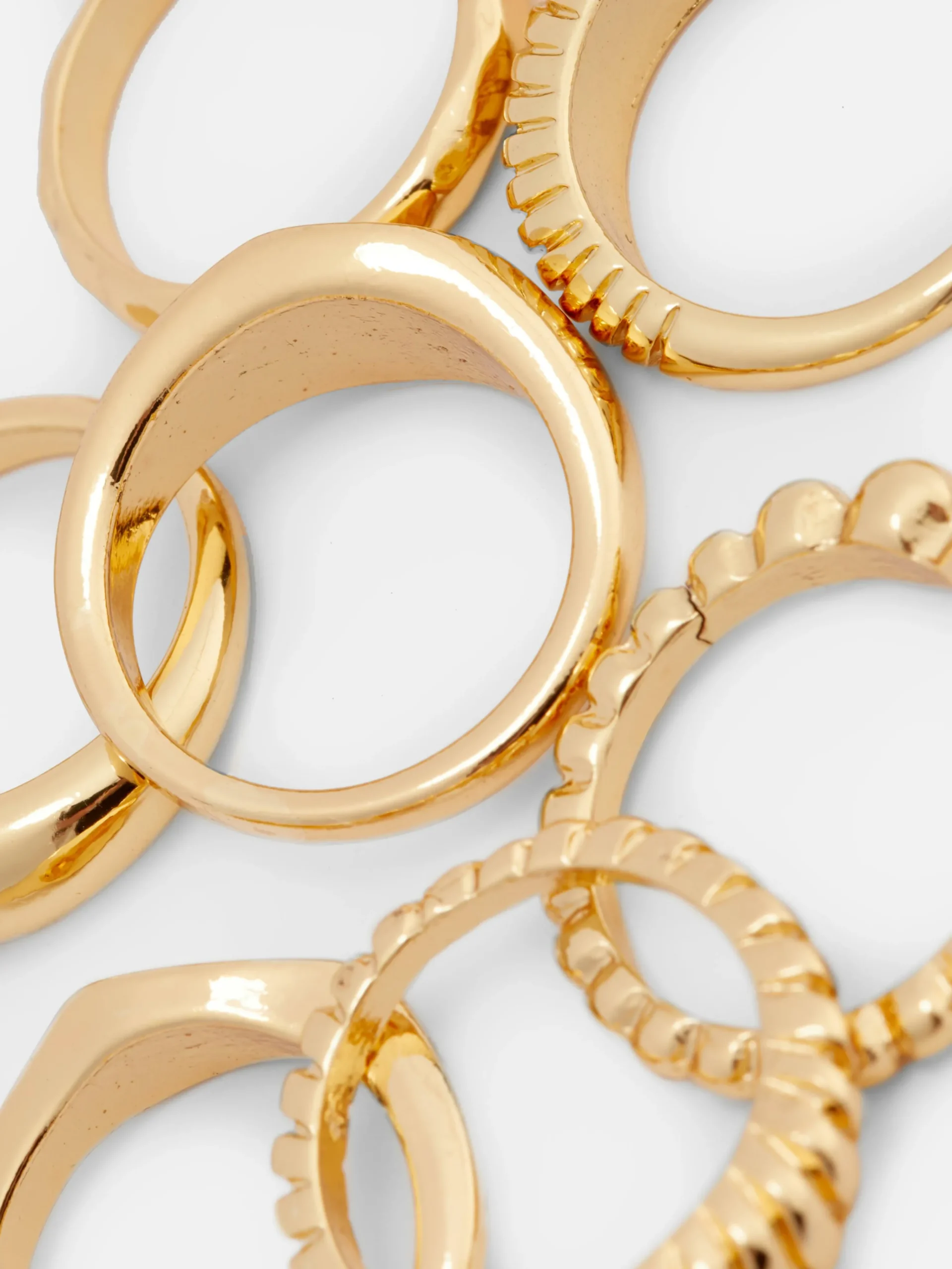 Femme Primark Bijoux|Lot De 8 Bagues Variées