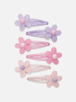 Enfant Primark Accessoires Cheveux|Lot De 6 Barrettes à Fleurs