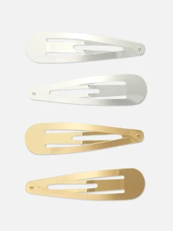 Femme Primark Accessoires Cheveux|Lot De 4 Barrettes En Métal