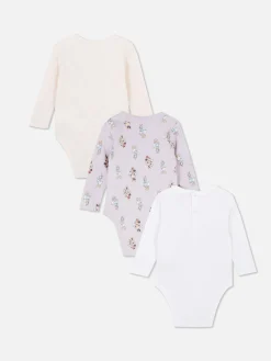 Primark Bodies Et Debardeurs|Bodies Et Debardeurs|Lot De 3 Bodys à Manches Longues Disney Minnie Mouse Et Ses Amis