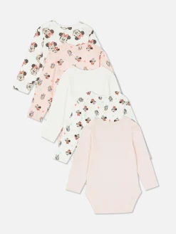 Primark Bodies Et Debardeurs|Lot De 5 Bodys Disney Minnie Mouse Et Daisy Duck