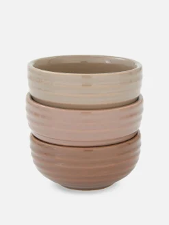 Primark Assiettes, Bols Et Plats|Art De La Table|Lot De 3 Bols émaillés Striés