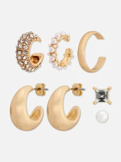 Femme Primark Bijoux|Lot De 6 Boucles D'oreilles à Fausses Perles