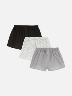 Homme Primark Sous-Vêtements|Lot De 3 Boxers à Carreaux Essential