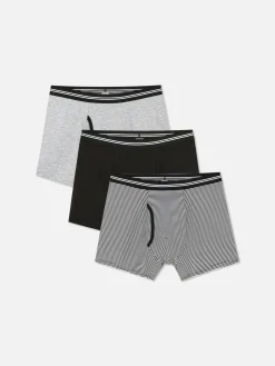 Homme Primark Sous-Vêtements|Lot De 3 Boxers à Taille Rayée