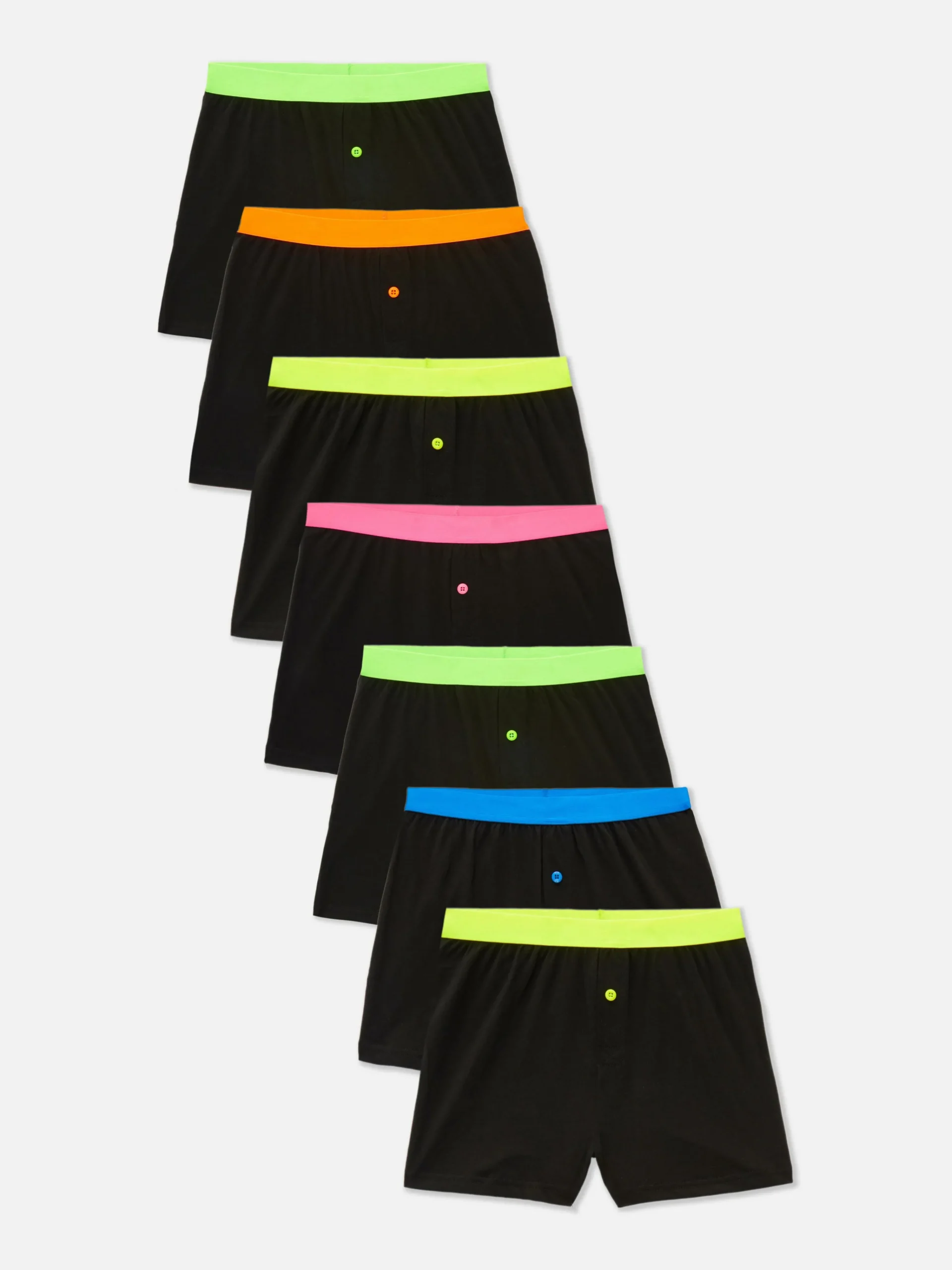Enfant Primark Sous-Vêtement|Lot De 7 Boxers Fluo