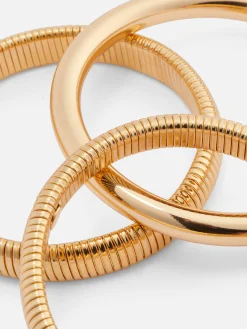 Femme Primark Bijoux|Lot De 3 Bracelets Jonc Texturés Rita Ora