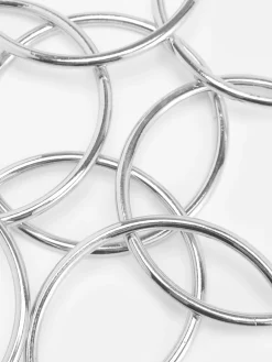 Femme Primark Bijoux|Lot De 8 Bracelets Joncs Métallisés