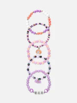 Enfant Primark Déguisements Halloween Pour Enfants|Accessoires Halloween|Lot De 5 Bracelets Ornés De Perles Halloween