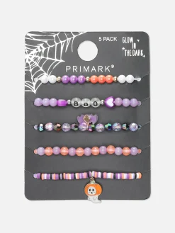 Enfant Primark Déguisements Halloween Pour Enfants|Accessoires Halloween|Lot De 5 Bracelets Ornés De Perles Halloween