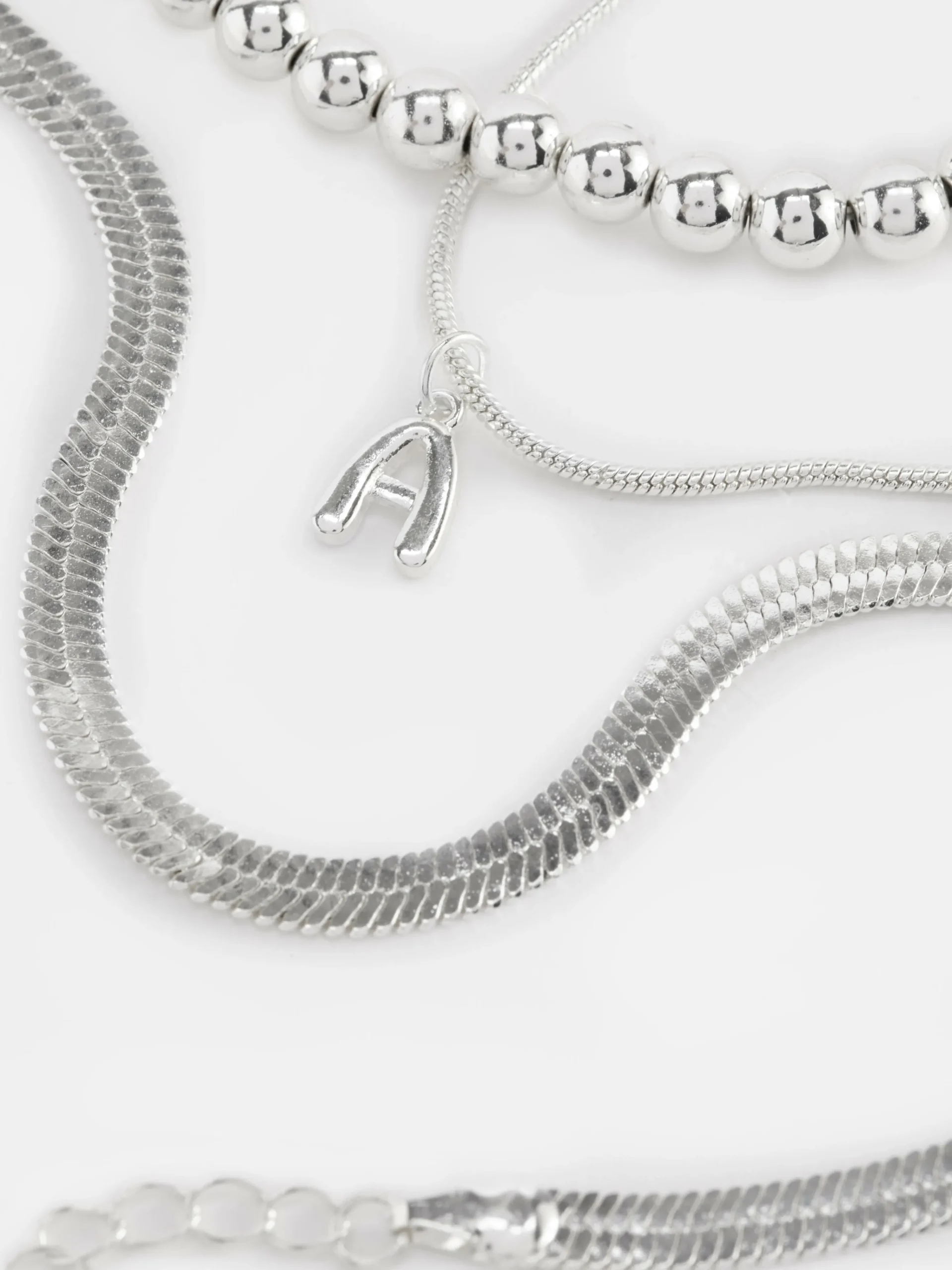 Femme Primark Bijoux|Lot De 3 Chaînes De Cheville Infinité Et Initiale