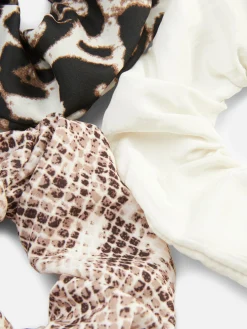 Femme Primark Accessoires Cheveux|Lot De 3 Chouchous à Motifs Animal