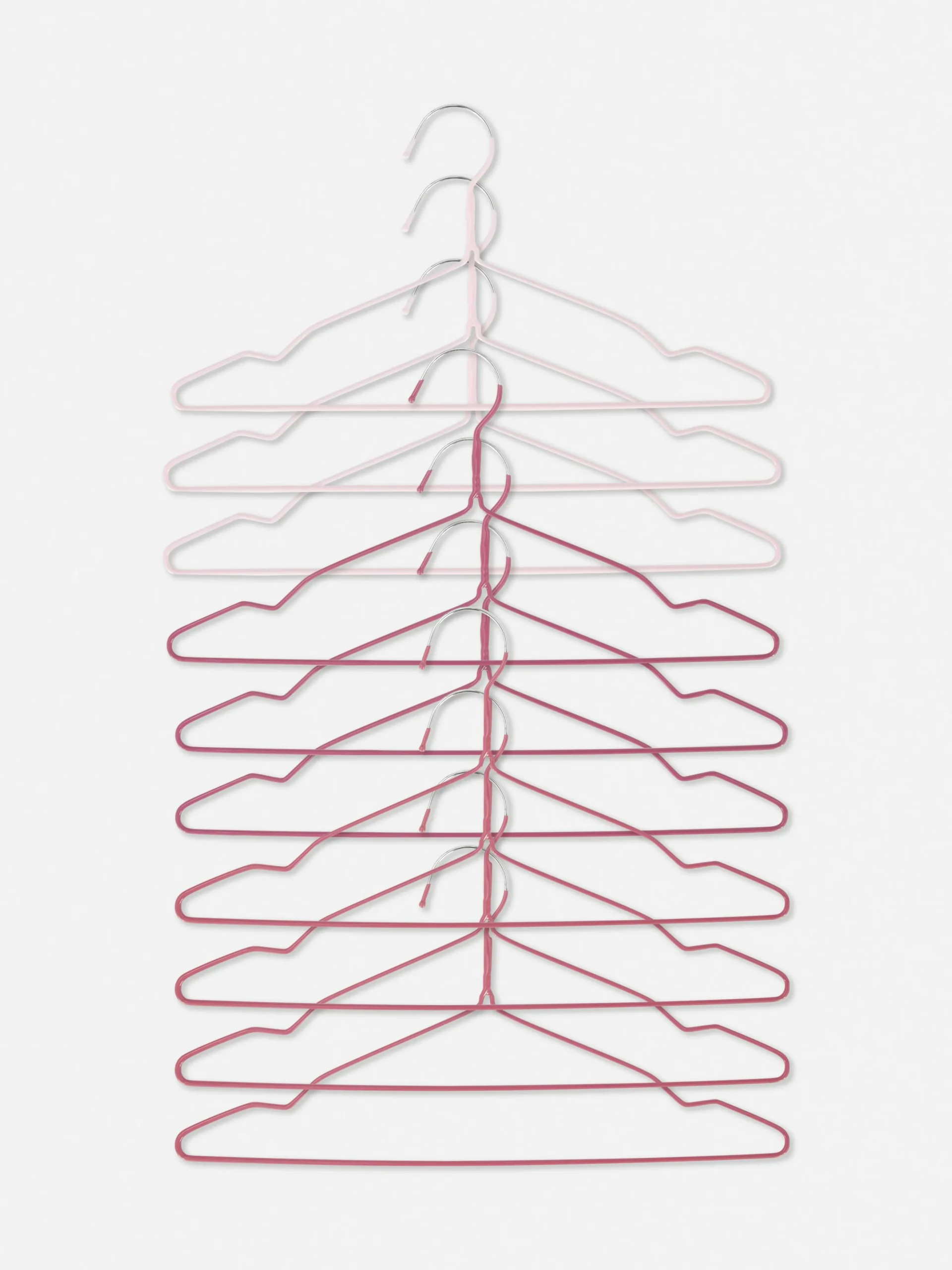 Primark Solutions De Rangement Murales Et Cintres|Lot De 10 Cintres En Métal Enduit