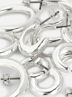 Femme Primark Bijoux|Lot De 6 Créoles épaisses