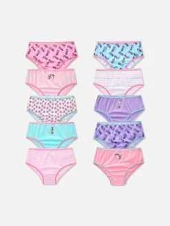 Enfant Primark Sous-Vêtement|Lot De 10 Culottes à Imprimé Licorne