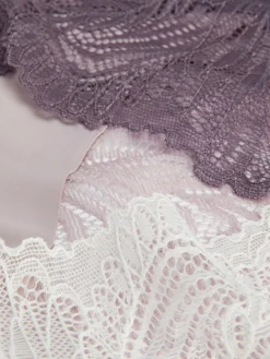 Femme Primark Culotte|Lot De 3 Culottes Brésiliennes Invisibles à Dos En Dentelle