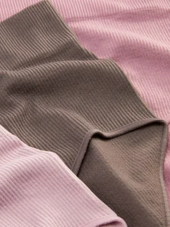 Femme Primark Culotte|Lot De 3 Culottes Hautes Côtelées Sans Couture