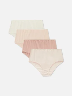 Femme Primark Culotte|Lot De 4 Culottes Hautes Pour Tous Les Jours