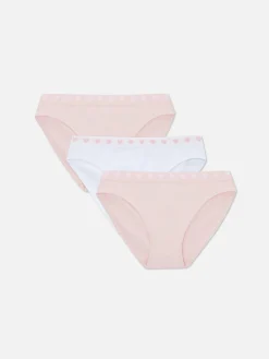 Enfant Primark Sous-Vêtement|Lot De 3 Culottes élastiques Sans Coutures à Cœurs