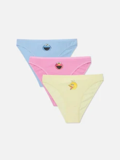 Femme Primark Culotte|Lot De 3 Culottes Personnage Sesame Street