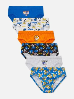 Enfant Primark Sous-Vêtement|Lot De 6 Culottes Sonic Le Hérisson