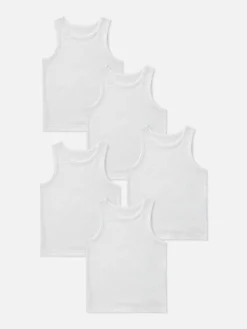 Enfant Primark Sous-Vêtement|Lot De 5 Débardeurs Essential