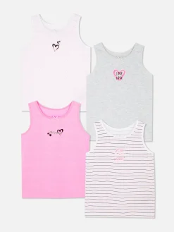 Enfant Primark Sous-Vêtement|Lot De 4 Débardeurs Graphiques