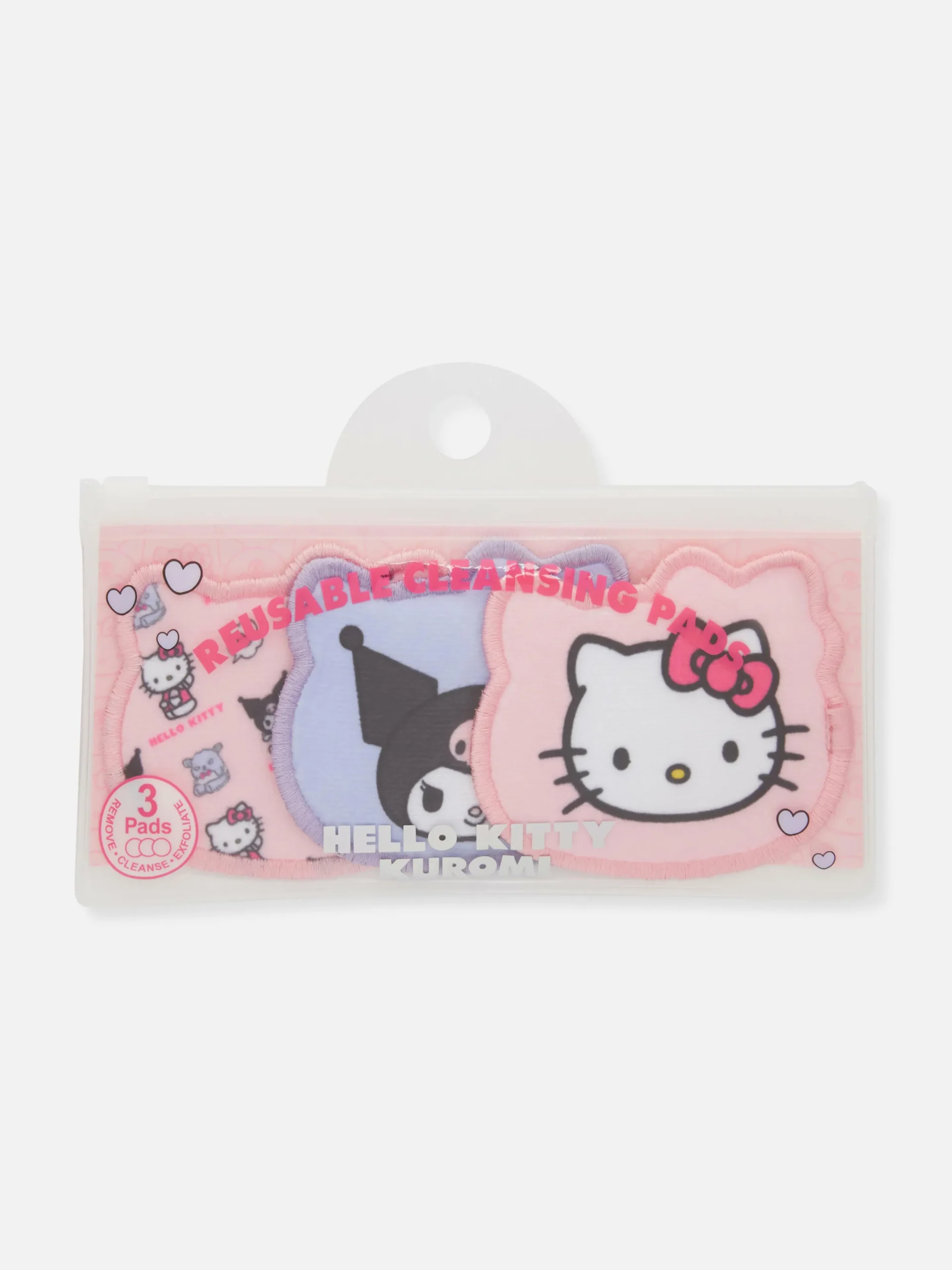 Primark Accessoires De Soins|Lot De 3 Disques Nettoyants Réutilisables Hello Kitty