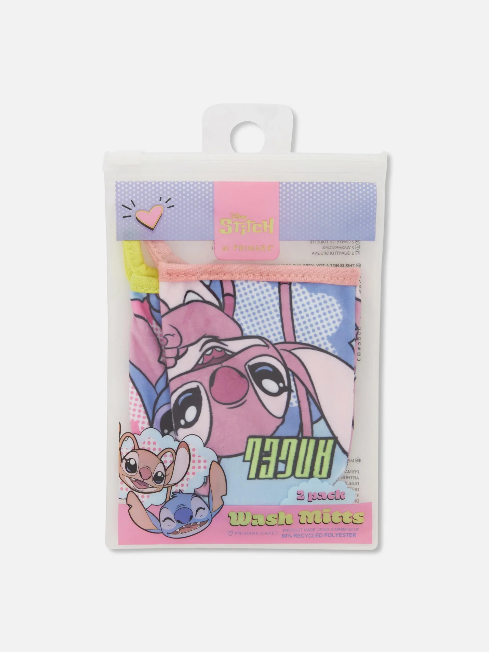 Primark Accessoires De Soins|Lot De 2 Gants De Toilette Disney Lilo & Stitch