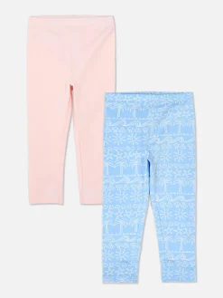 Primark Pantalons Et Leggings|Lot De 2 Leggings à Motifs Variés