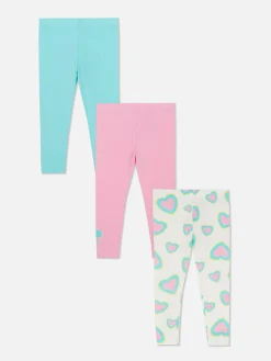 Enfant Primark Pantalons Et Leggings|Lot De 3 Leggings à Motifs Variés