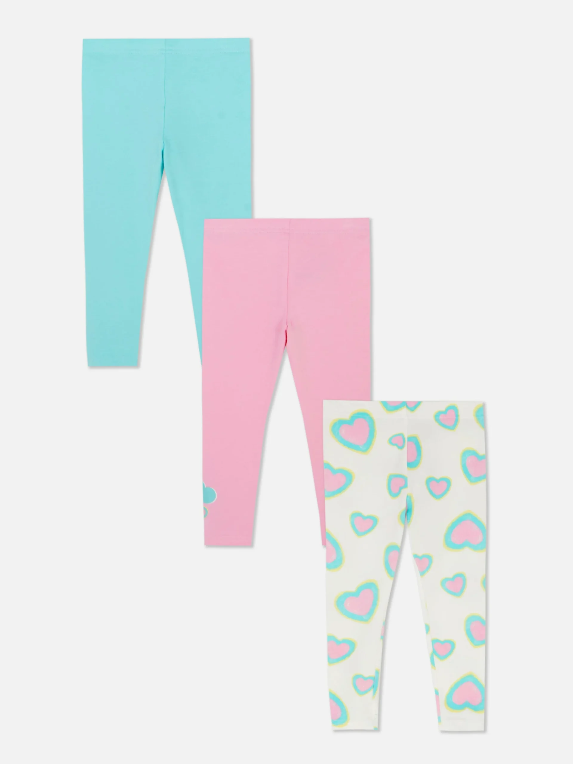 Enfant Primark Pantalons Et Leggings|Lot De 3 Leggings à Motifs Variés