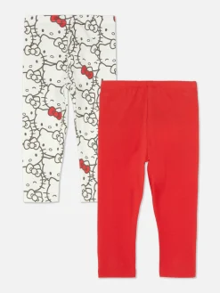 Primark Pantalons Et Leggings|Lot De 2 Leggings Hello Kitty 50e Anniversaire