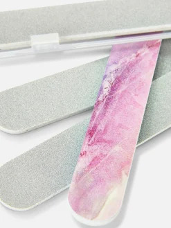 Primark Soins Des Ongles|Lot De 4 Limes à Ongles Et étuis