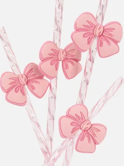 Primark Couverts Et Ustensiles|Lot De 4 Pailles Torsadées à Nœud