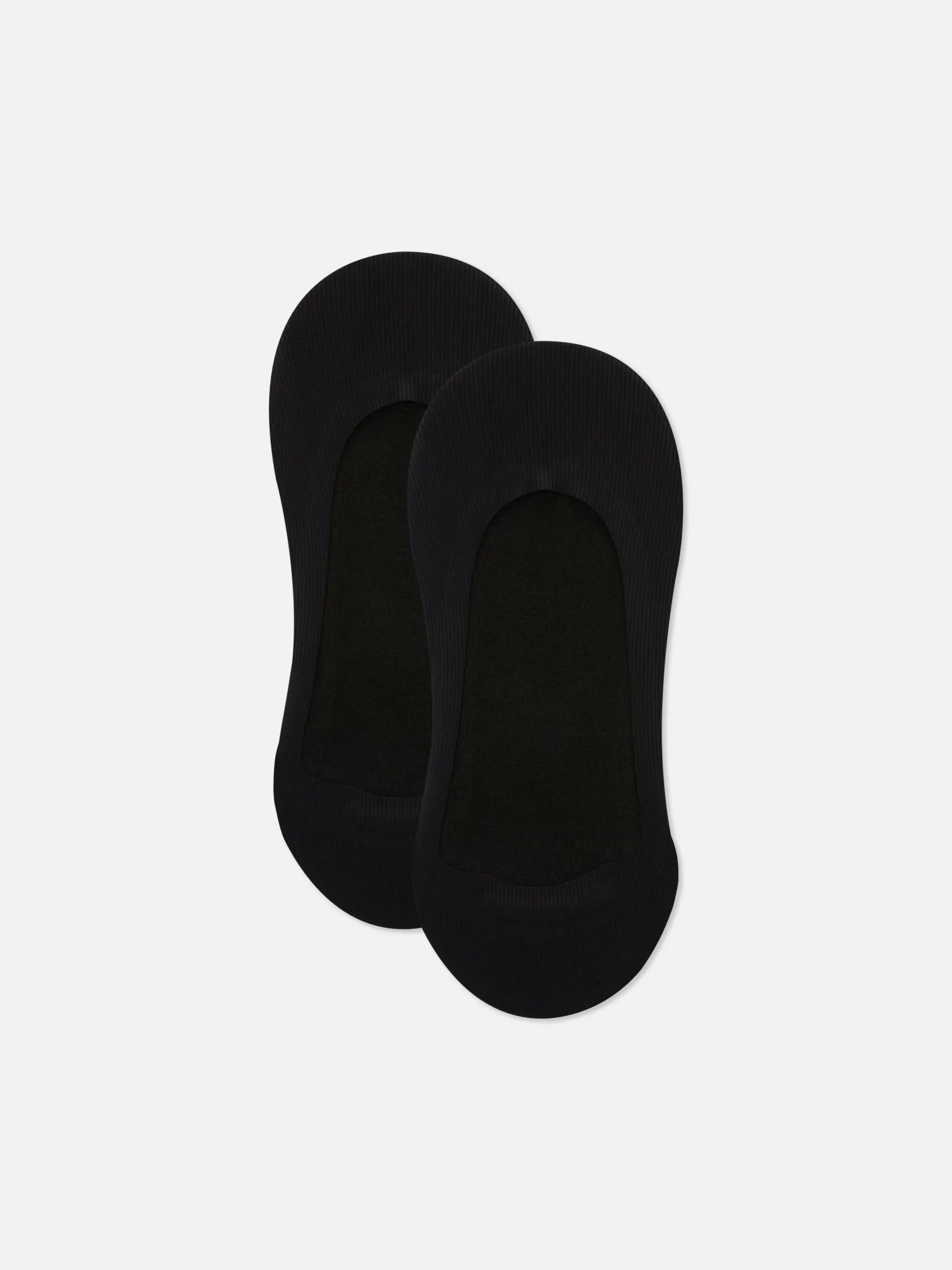 Femme Primark Chaussettes|Lot De 2 Paires De Chaussettes Invisibles Côtelées En Microfibre