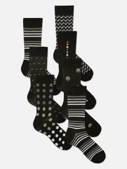 Homme Primark Chaussettes|Lot De 7 Paires De Chaussettes à Motifs Variés