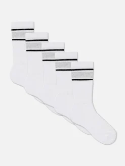 Homme Primark Chaussettes|Vêtements De Sport|Lot De 5 Paires De Chaussettes De Sport à Rayures